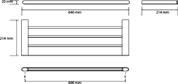 Полка для полотенец Bemeta Organic 157105081