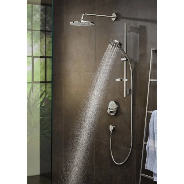 душевой гарнитур hansgrohe raindance select s 120 3j powderrain/unica's puro 650 27654000