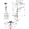 душевая система hansgrohe croma select s showerpipe 280 1jet 26890340