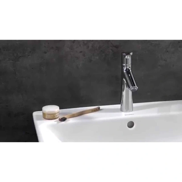 смеситель для раковины 80 с донным клапаном hansgrohe talis s 72010000