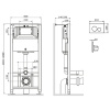 комплект унитаз с инсталляцией am.pm spirit v2.0 flashclean is49051.701700 с сиденьем микролифт и клавишей смыва хром