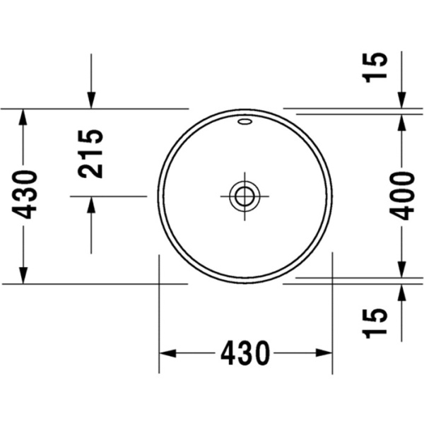 раковина встраиваемая duravit architec 468400022