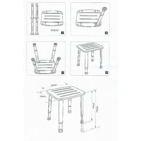 стульчик для ванной esbano bern-5 nostbern5 коричневый хром