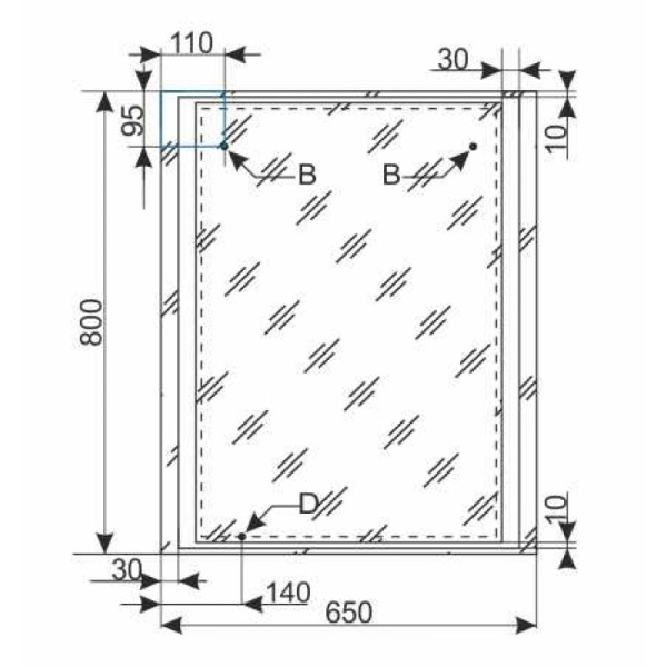 зеркало 65х80 см style line прованс cc-00000444