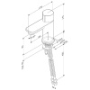 смеситель для раковины am.pm x-joy f85a02500 нажимной, touchreel, цвет хром