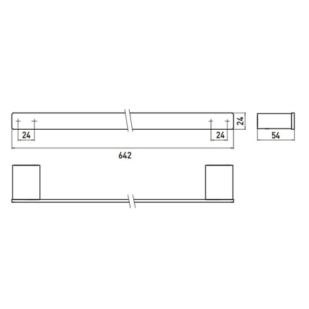 полотенцедержатель emco loft 0560 133 60