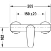 смеситель для душа duravit b.1 b14230000010