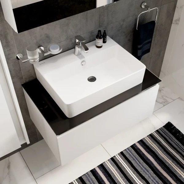 смеситель vitra flow round a42923exp1 для раковины, хром