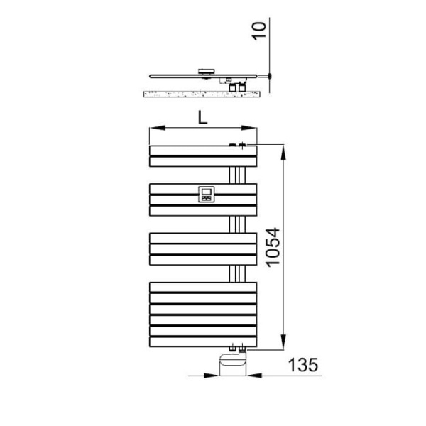 полотенцесушитель электрический irsap soul srm055d01ir01nnn