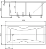 акриловая ванна aquatek феникс 160x75 fen160-0000022 без гидромассажа с фронтальной панелью с каркасом (разборный) со слив-переливом (слева)