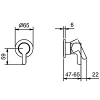 смеситель для душа fantini icona classic 53 02 r063b