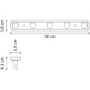 вешалка для полотенец wasserkraft kammel k-8375 цвет хром