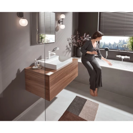 смеситель для раковины с донным клапаном hansgrohe vivenis 75010700