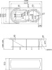 акриловая ванна 1marka taormina 180x90, 01та1890 без гидромассажа