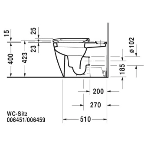 унитаз напольный duravit happy d.2 2134090000