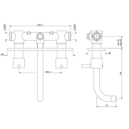 смеситель для раковины без донного клапана jaquar florentine flr-chr-5433n