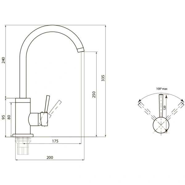 смеситель для кухни славен город серия-д сл-од-д28 хром