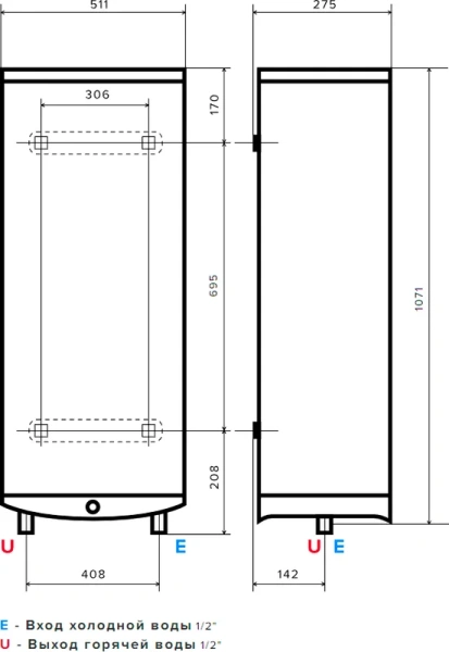 накопительный водонагреватель ariston abse vls pro inox pw 3700679 электрический, 80л