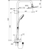 душевая стойка ideal standard ideal duo a5691aa