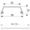 решетка tece tecedrainline steel ii 601283, нерж. сталь., матовая