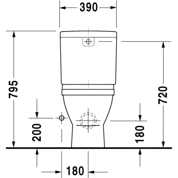 унитаз напольный duravit starck 3 0126090000