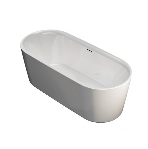 акриловая ванна riho modesty b090002005 170x76 белая глянцевая sparkle system