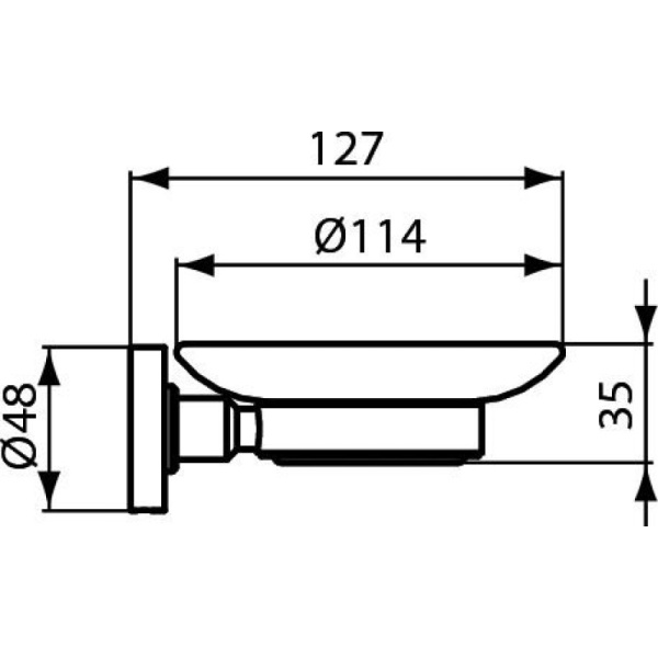 Мыльница Ideal Standard IOM A9122XG Черный шелк