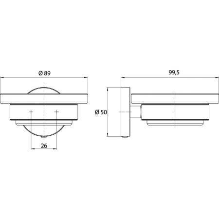 мыльница emco round 4330 133 00 черная