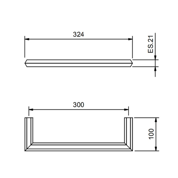 Полотенцедержатель 30 cм Fantini Venezia 94P57806 цвет Matt Gun Metal PVD