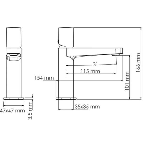 смеситель для раковины wasserkraft saale 9503