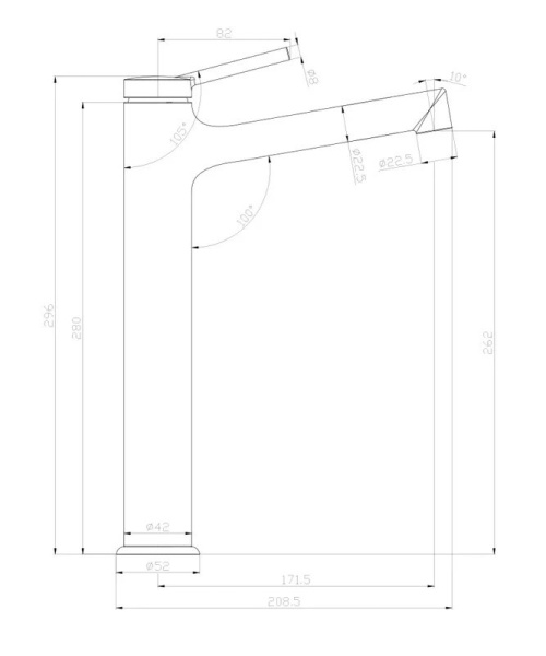 смеситель для раковины lemark minima lm3809c хром