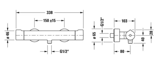 смеситель для душа duravit c.1 c14220000010