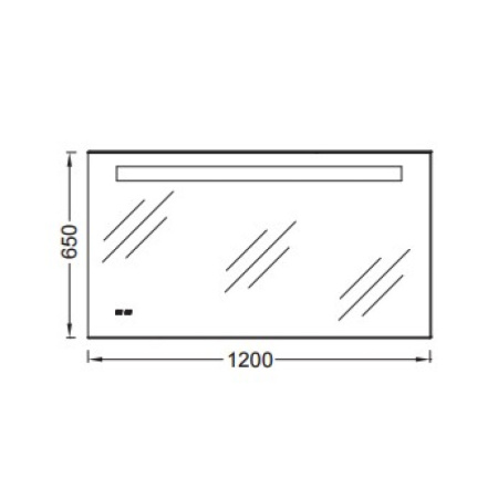 Зеркало Jacob Delafon Replay EB1163-NF 120x65см с подсветкой с часами, подогревом и ИК-выключателем