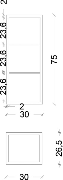 подвесной шкаф boheme armadi art loft 30 895-w цвет белый