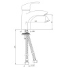 смеситель для раковины без донного клапана jaquar eko eko-chr-33023b