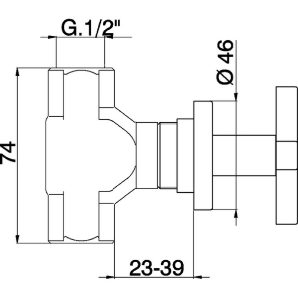 запорный вентиль cisal barcelona quad bq00031021