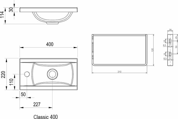 кронштейн для раковины ravak classic b14000100p хром