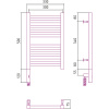 электрический полотенцесушитель сунержа модус 3.0 500х300 l 00-5700-5030 хром