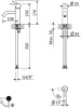 смеситель для раковины cezares leaf-lsm2-l-01-w0, цвет хром