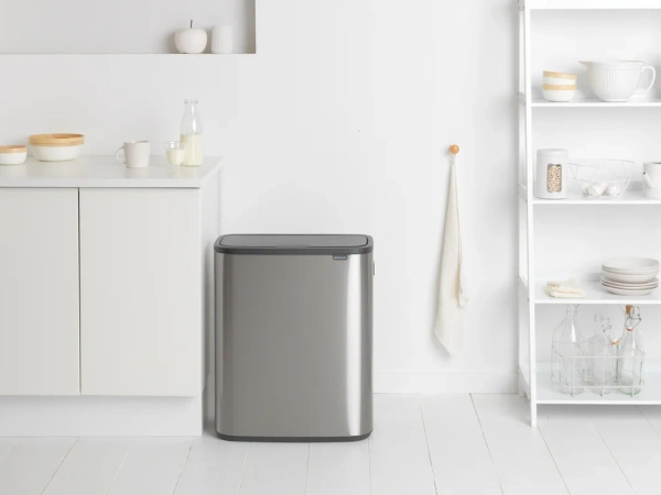 Мусорное ведро Brabantia Bo Touch Bin 221422 30+30 л, стальное матовое