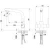 смеситель для кухни с подключением к фильтру lemark comfort серый lm3061pgr