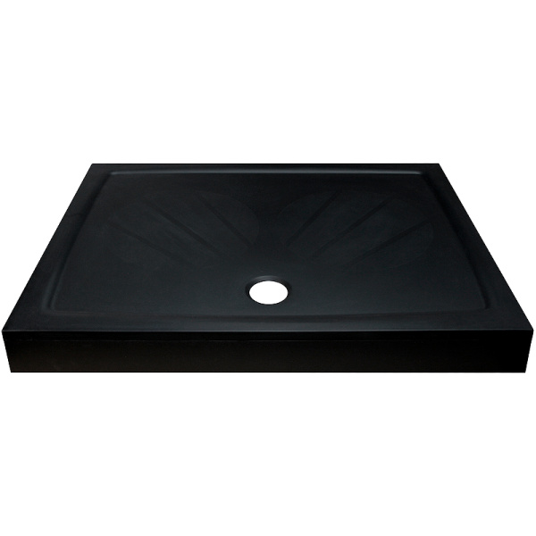душевой поддон из искусственного камня ravak gigant pro 120x90 xa03g701010bm черный матовый