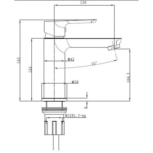 смеситель для раковины bien torres bl11017101