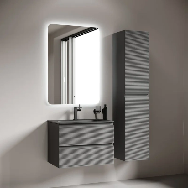 зеркало для ванной комнаты sancos ray 700x1000 c подсветкой, ra700