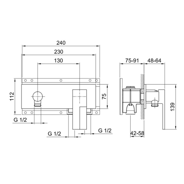 смеситель для душа fantini ar/38 38 02 e288sb