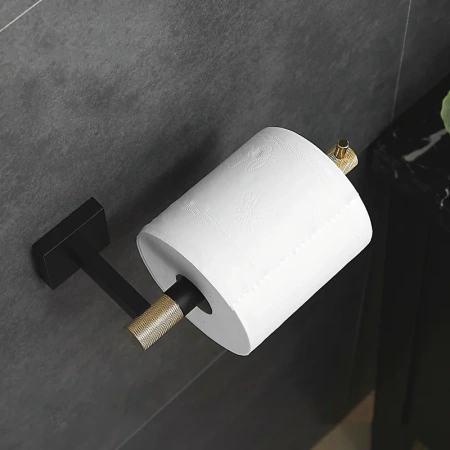 держатель туалетной бумаги rose rg3005h черный