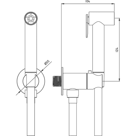 гигиенический комплект huber shower tt0079252p