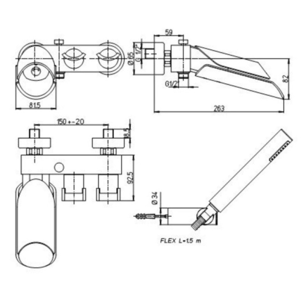 смеситель для ванны paini morgana 73pw105lh цвет никель \ светлый дуб