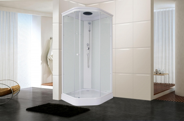 душевая кабина parly penta p91 90х215 7172 профиль белый стекло прозрачное