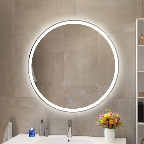 зеркало cezares multicolore 80 czr-spc-mc-800-rgb-tch с подсветкой с сенсорным выключателем и функцией памяти